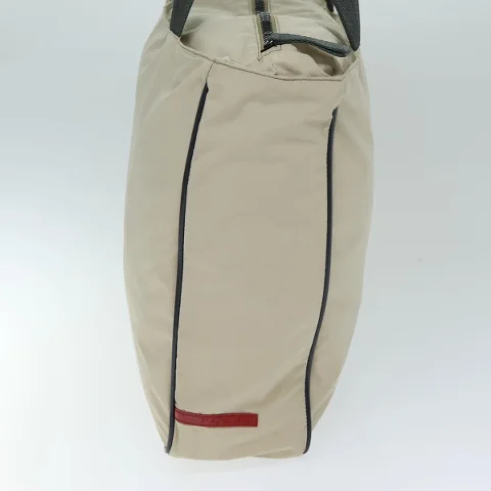 Prada Vintage Pre-owned Nylon totes Beige Dames