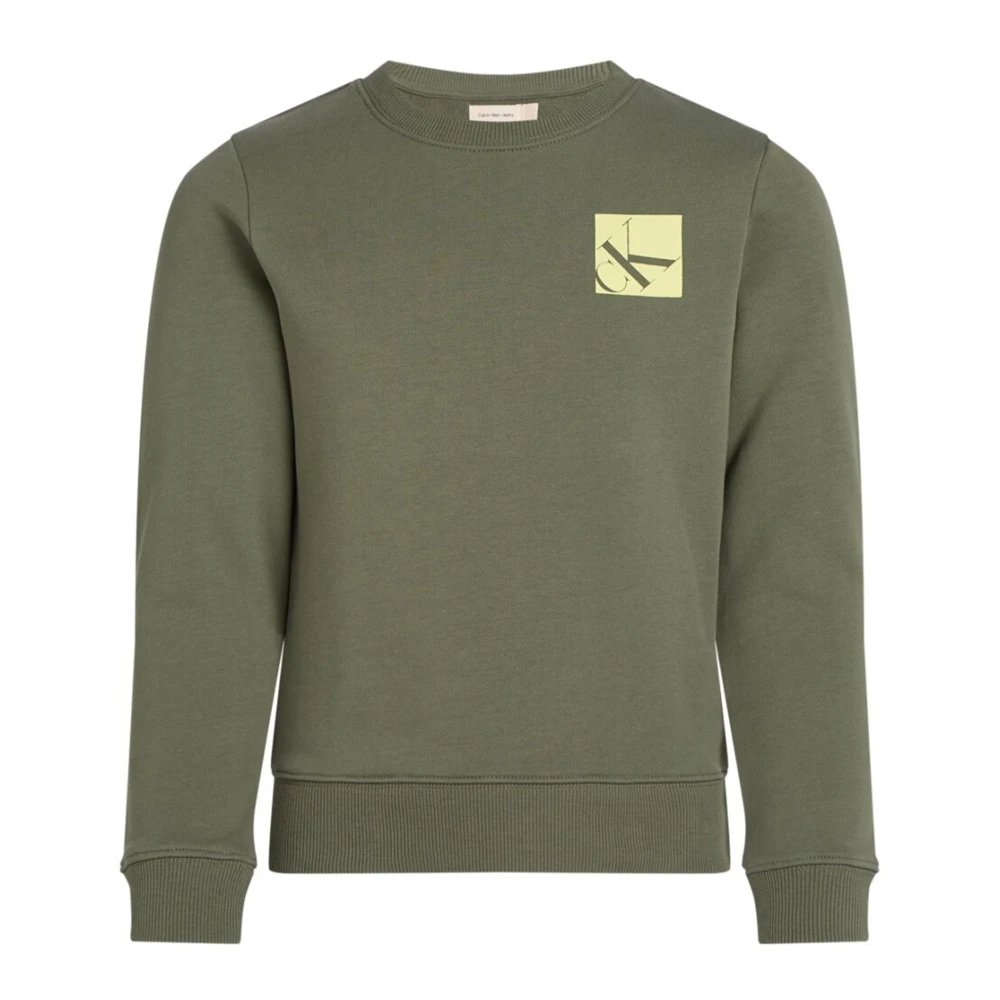 Calvin Klein Jeans Exklusivt Barn Sweatshirt Green, Pojke