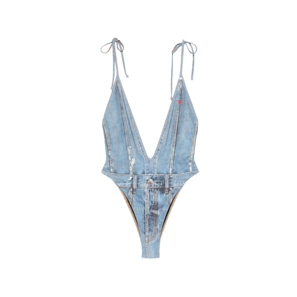 Diesel Women's Blue One-Piece Swimsuit - Swimsuits - Xs - Swimwear