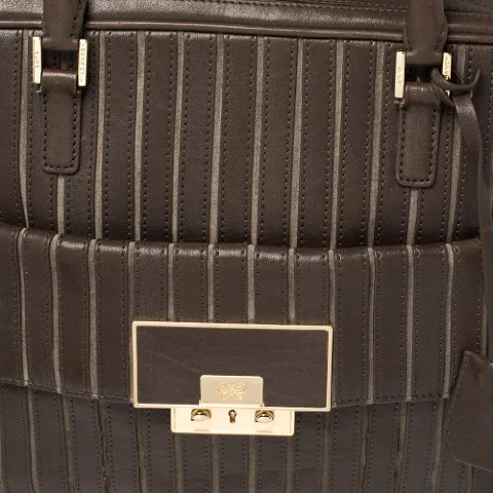 Anya Hindmarch Pre-owned Leather handbags Brown Dames