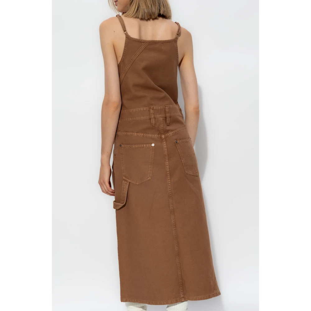 JW Anderson Jurk met bandjes Brown Dames