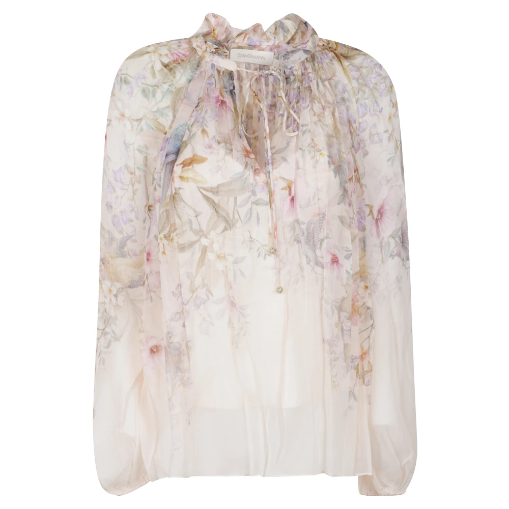 Zimmermann Women's Multicolor Rebellion Billow Blouse - Blouses - L - Blouses & Shirts