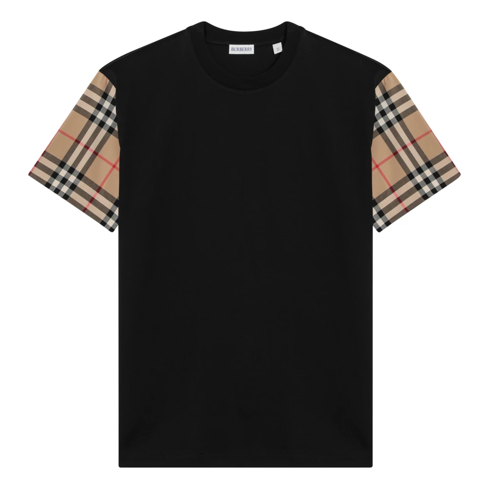 Burberry Korte Mouw Ronde Hals T-Shirt Black Dames