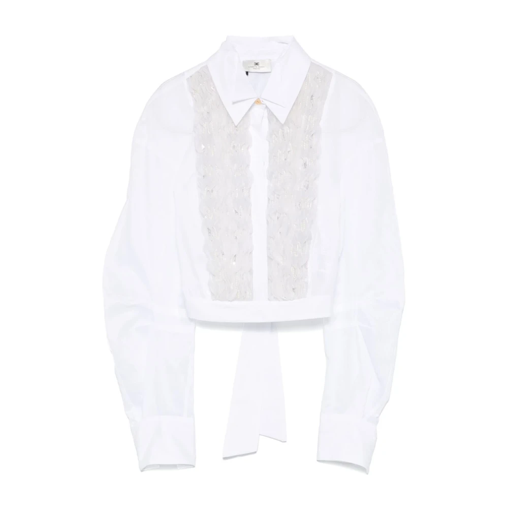 Elisabetta Franchi Witte Shirt voor Vrouwen White Dames