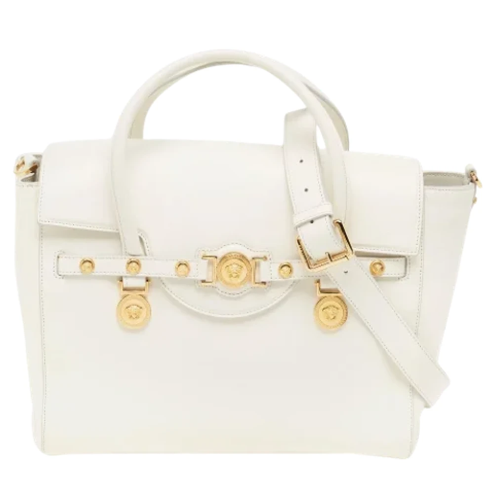 Versace Pre-owned Leather totes White Dames