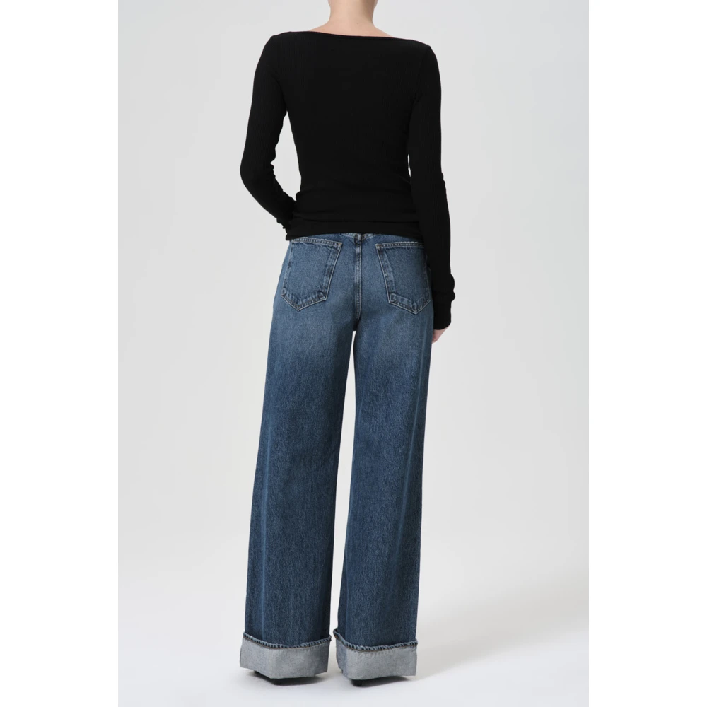 Agolde Flared Dame Jeans Blue Dames