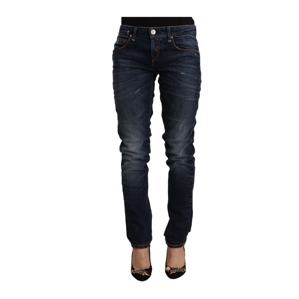 Acht Donna Blu Jeans Skinny A Vita Bassa