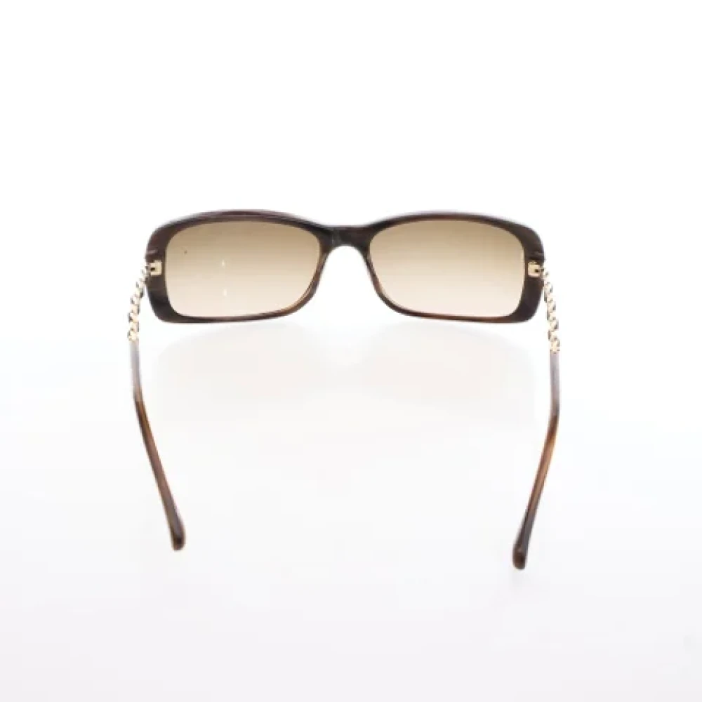 Chanel Vintage Pre-owned Plastic sunglasses Black Dames