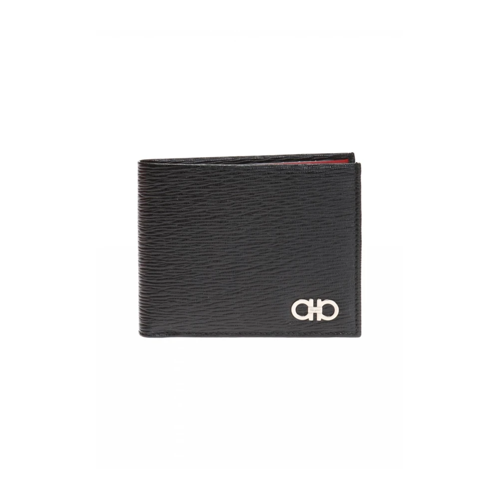 Ferragamo Uomo Nero - Portafoglio Double Gancini - Accessories - One Size - Immagine 4