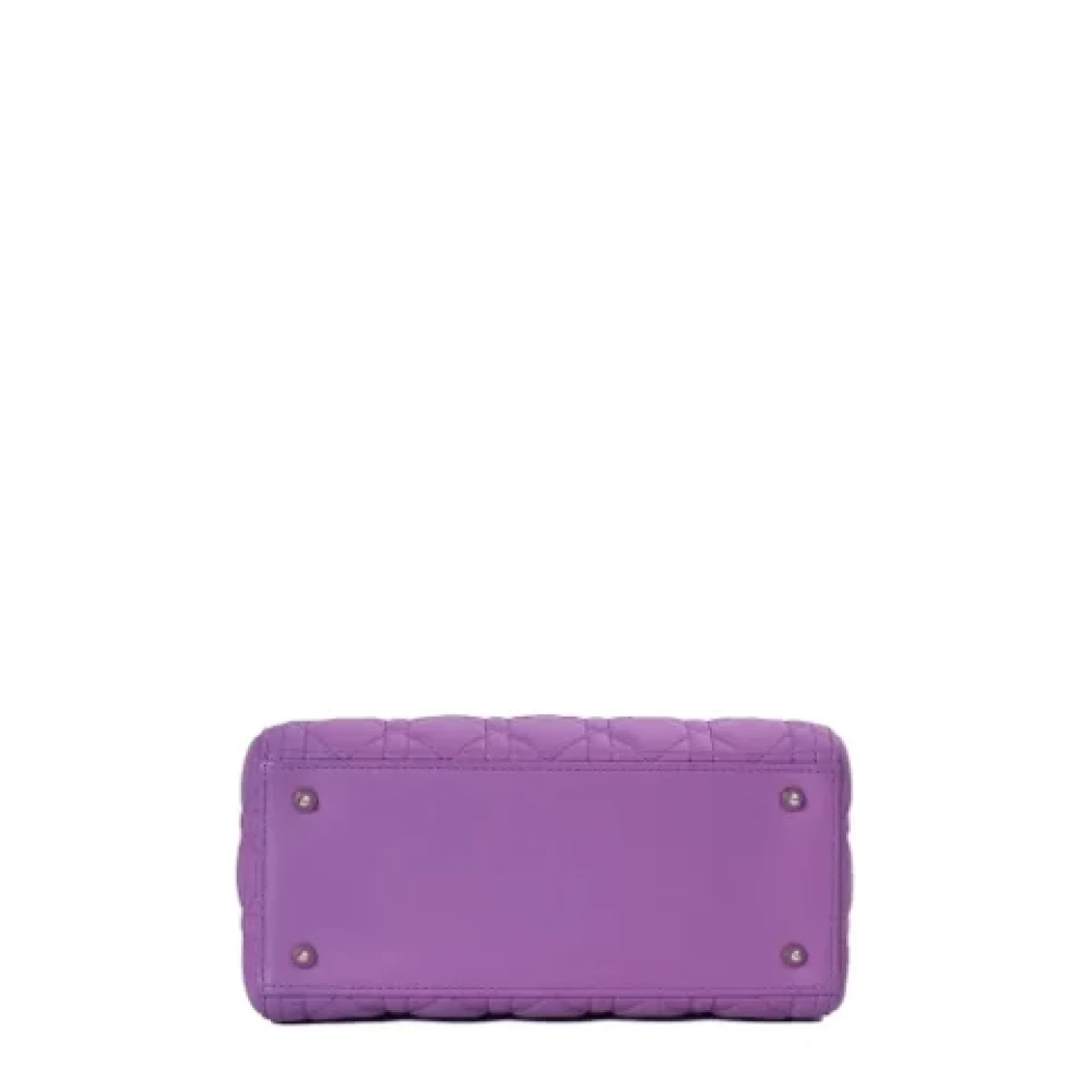 Dior Vintage Pre-owned Leather dior-bags Purple Dames