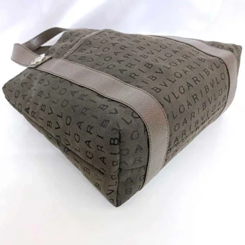 Bvlgari Vintage Pre-owned Canvas shoulder-bags Brown Dames