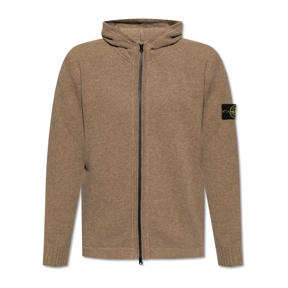 Stone Island Wollen vest Brown Heren