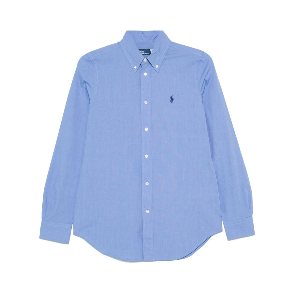 Ralph Lauren Stretch Slim Fit Overhemd Blue Dames