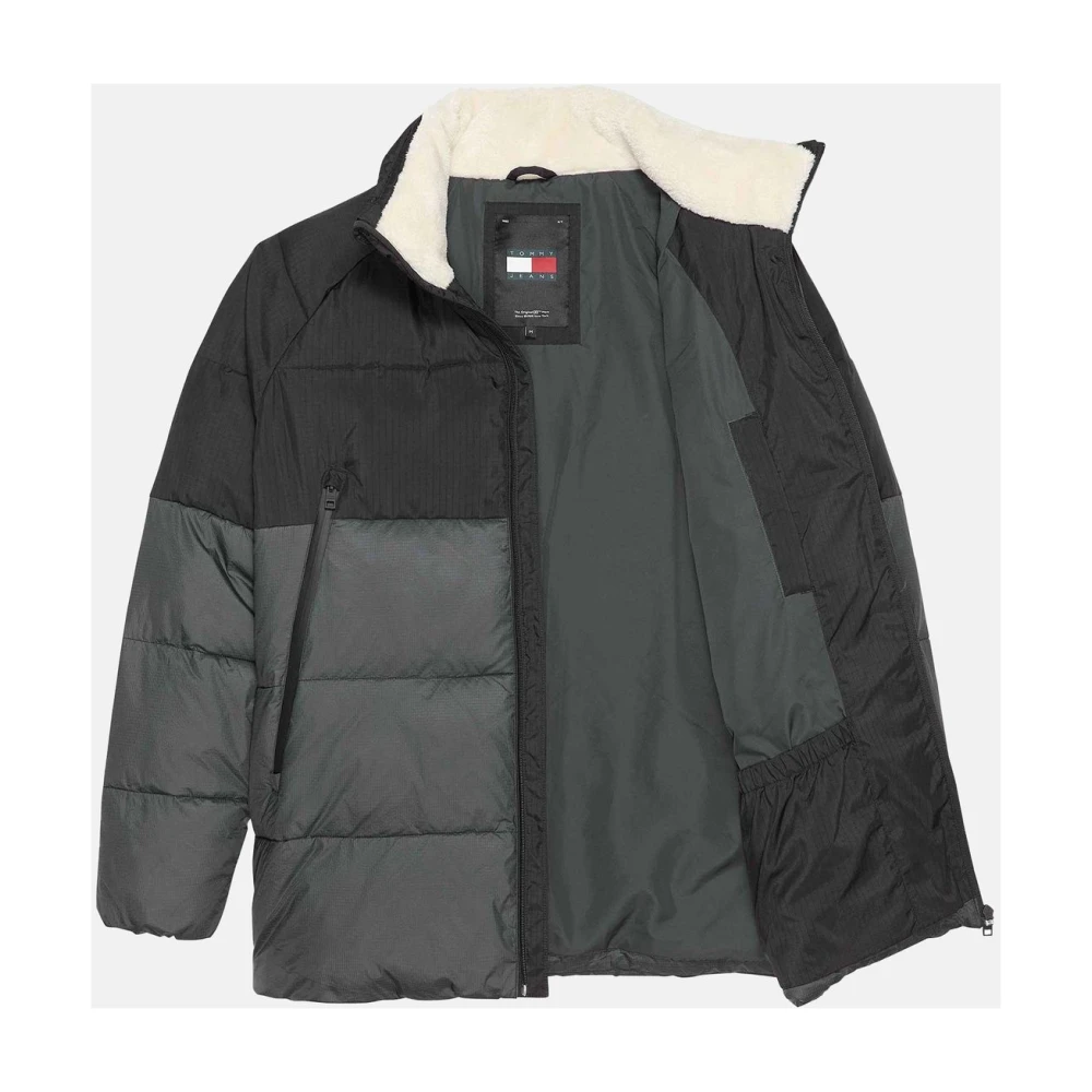 Tommy Jeans Stijlvolle Jas voor Mannen Black Heren