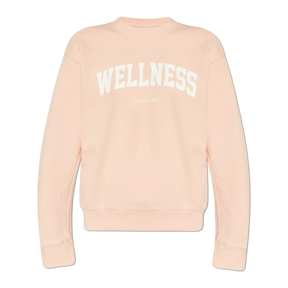 Sporty & Rich Katoenen sweatshirt Pink Dames