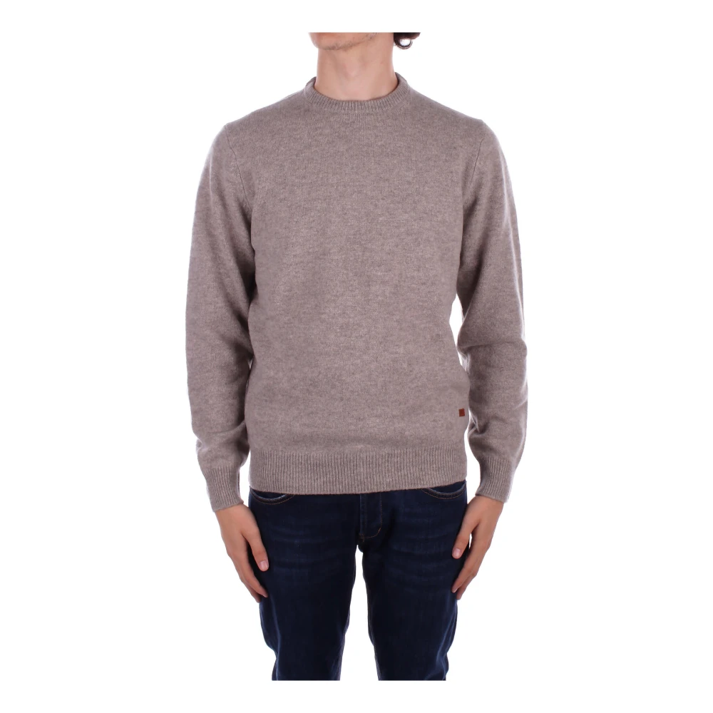 Barbour Logo Sweaters met Logo aan de Voorkant Gray Heren
