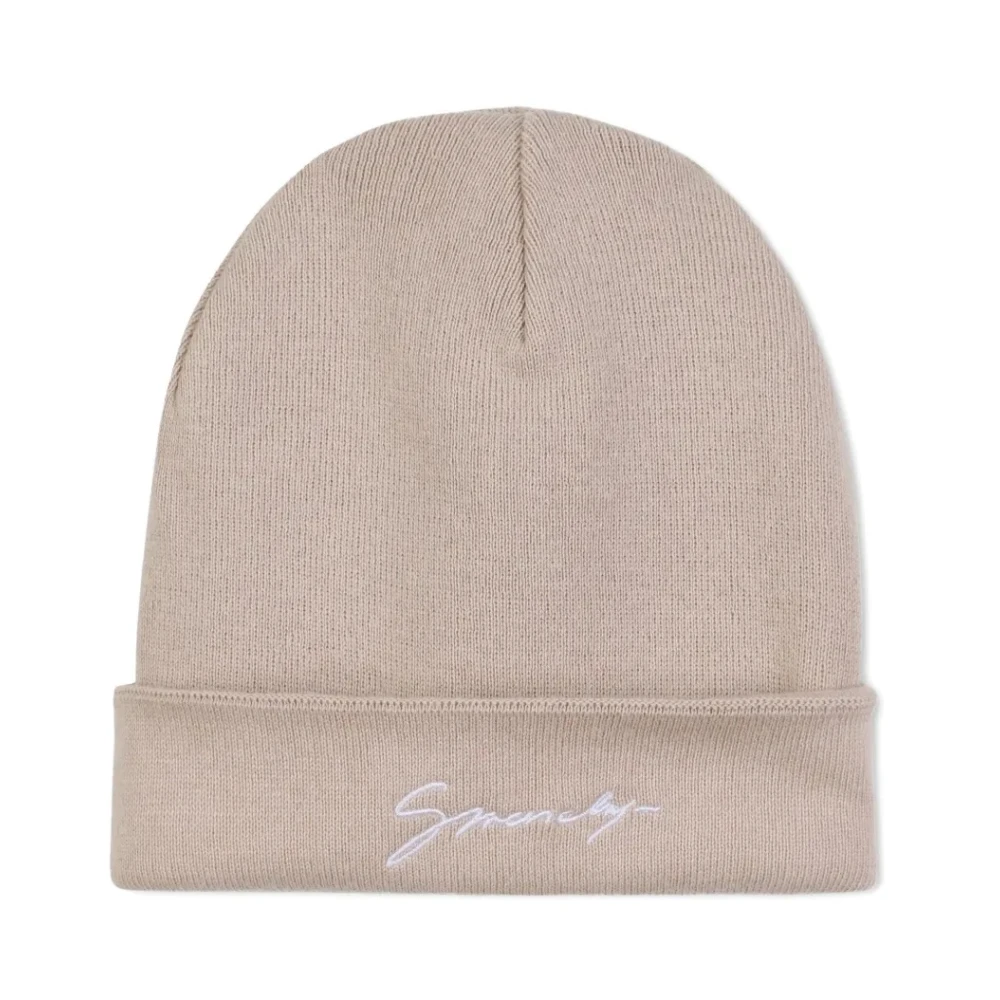 Givenchy Girls Brown Reversible Knit Beanie - Hats & Caps - One Size - Kids