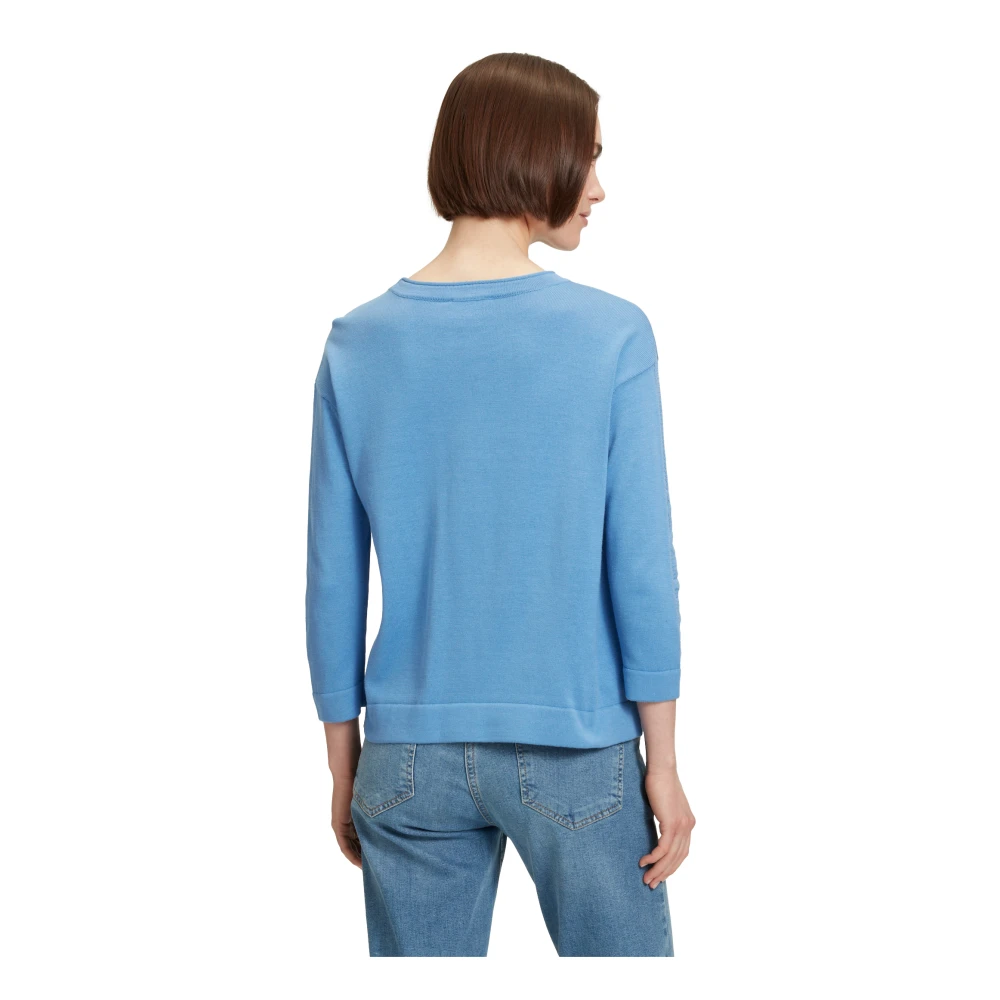 Betty Barclay Round-neck Knitwear Blue Dames