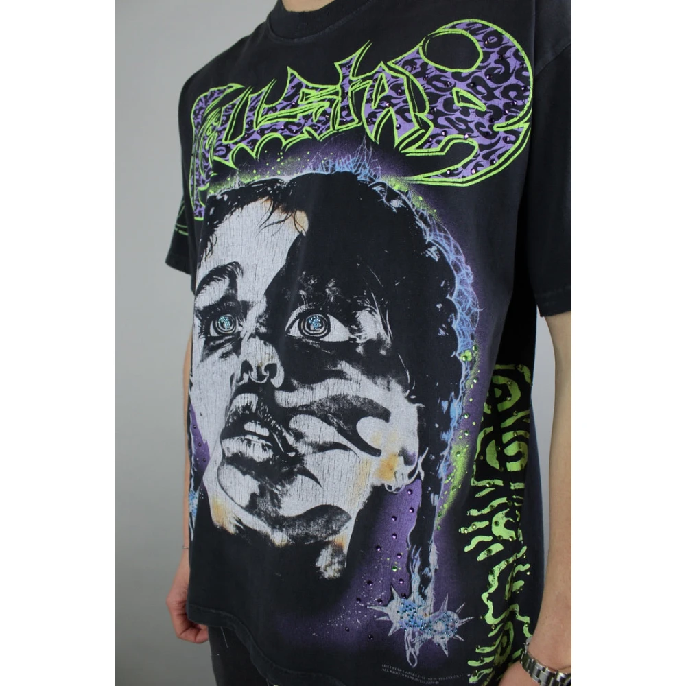 Hellstar Amen Grafisch Zwart T-Shirt Multicolor Heren