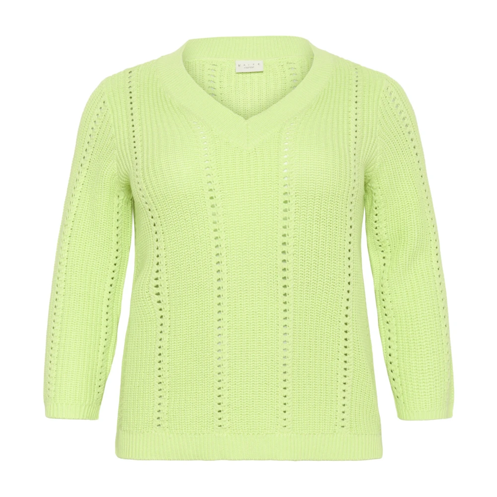 Knitwear > V-neck Knitwear - - Kaffe Curve - Modalova