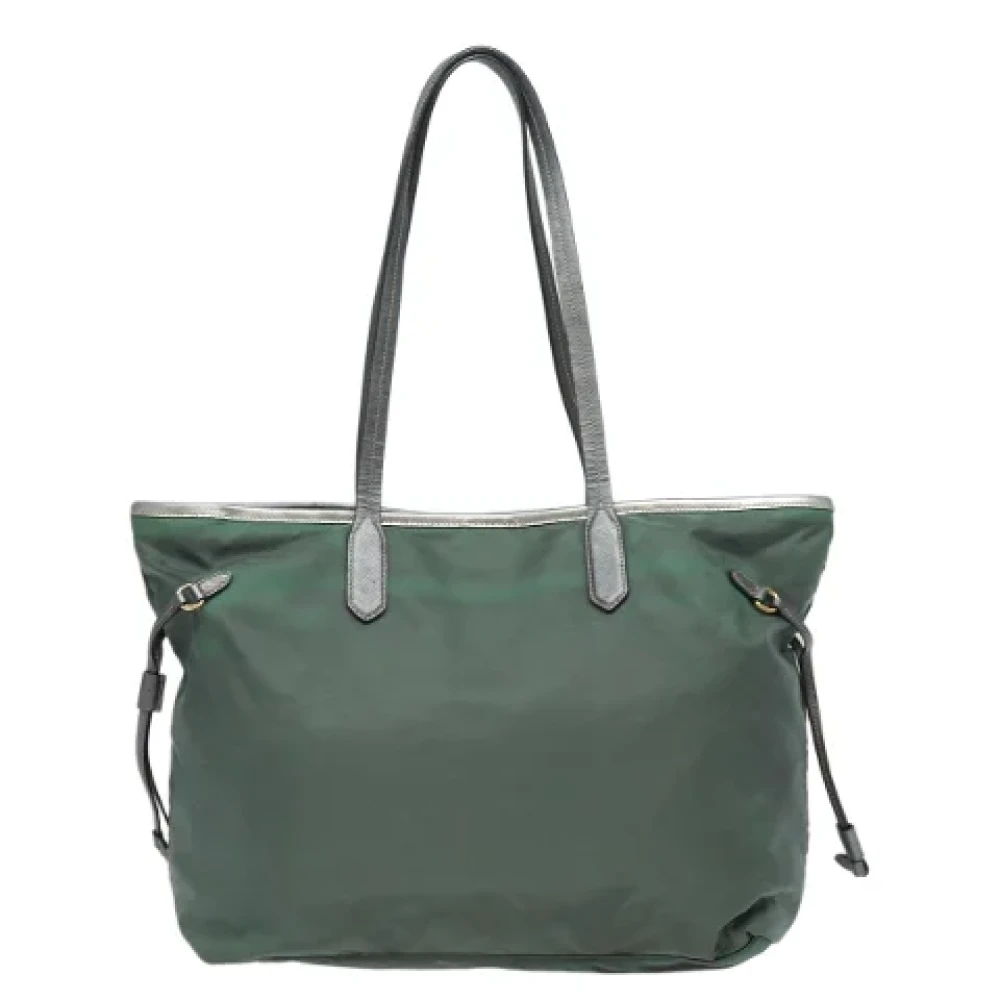 Prada Vintage Pre-owned Nylon totes Green Dames