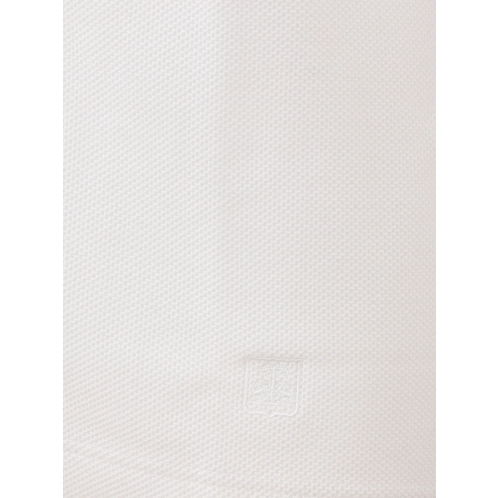 Corneliani Witte Katoenen Overhemd met Zak White Heren