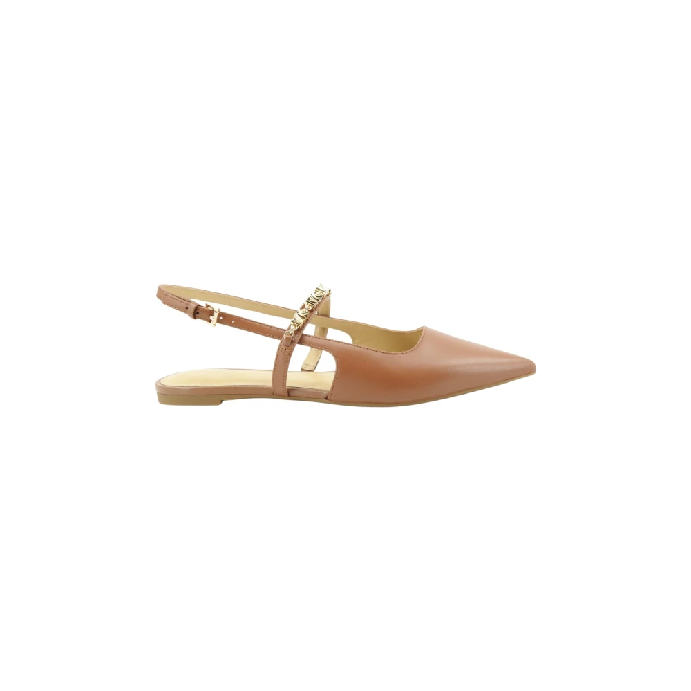 Michael Kors Brown Dina Flex Sling Flat - Female - Ballerina Shoes - 5 Uk - Shoes