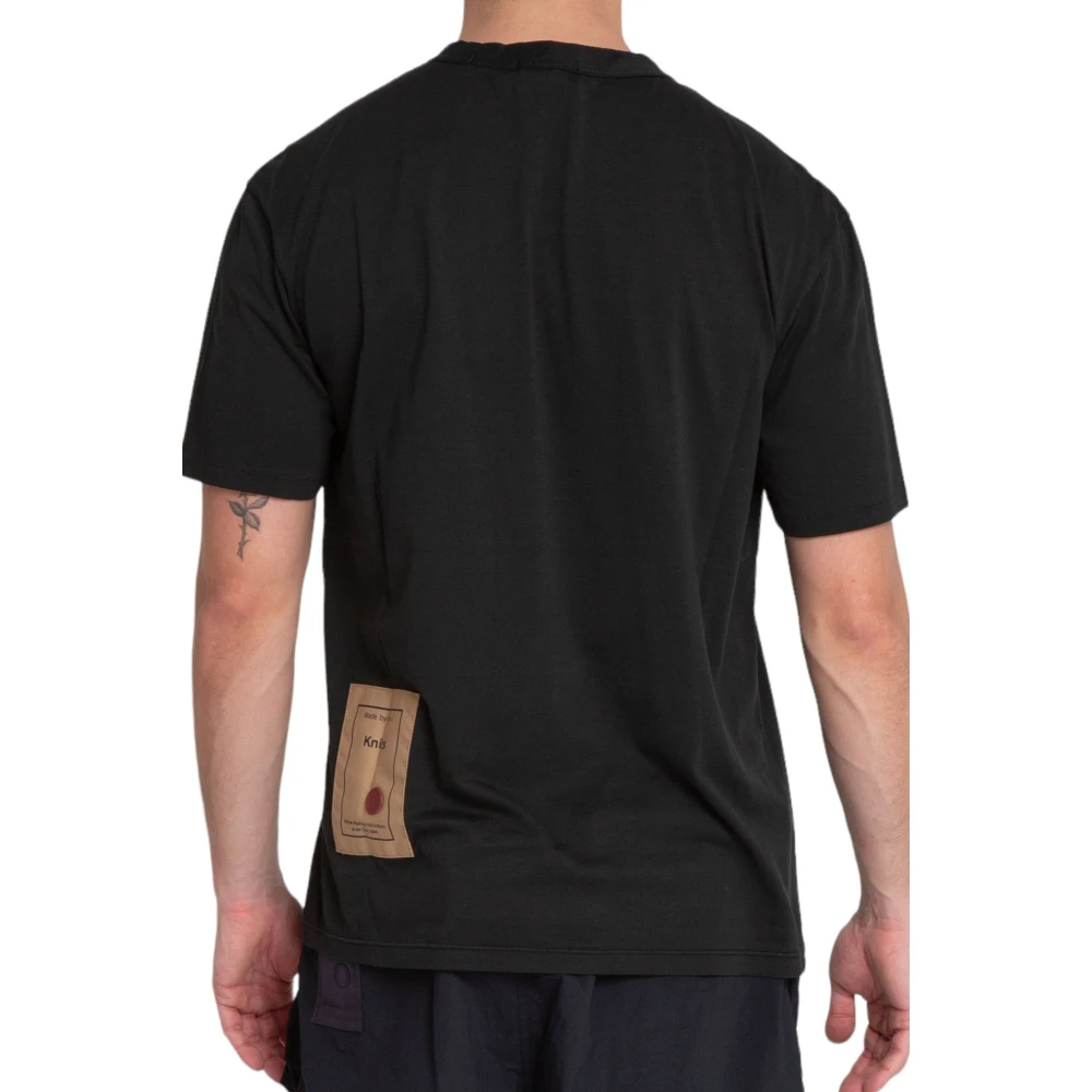 Ten C Geverfd Jersey Tee in 999 Black Heren