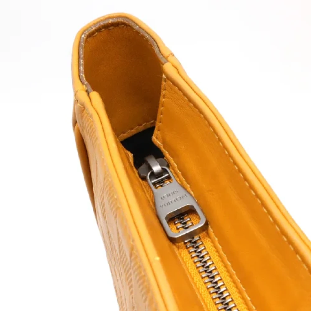 Louis Vuitton Vintage Pre-owned Leather shoulder-bags Yellow Heren