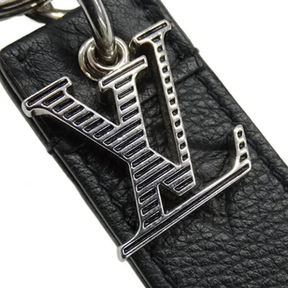 Louis Vuitton Vintage Pre-owned Leather key-holders Black Dames