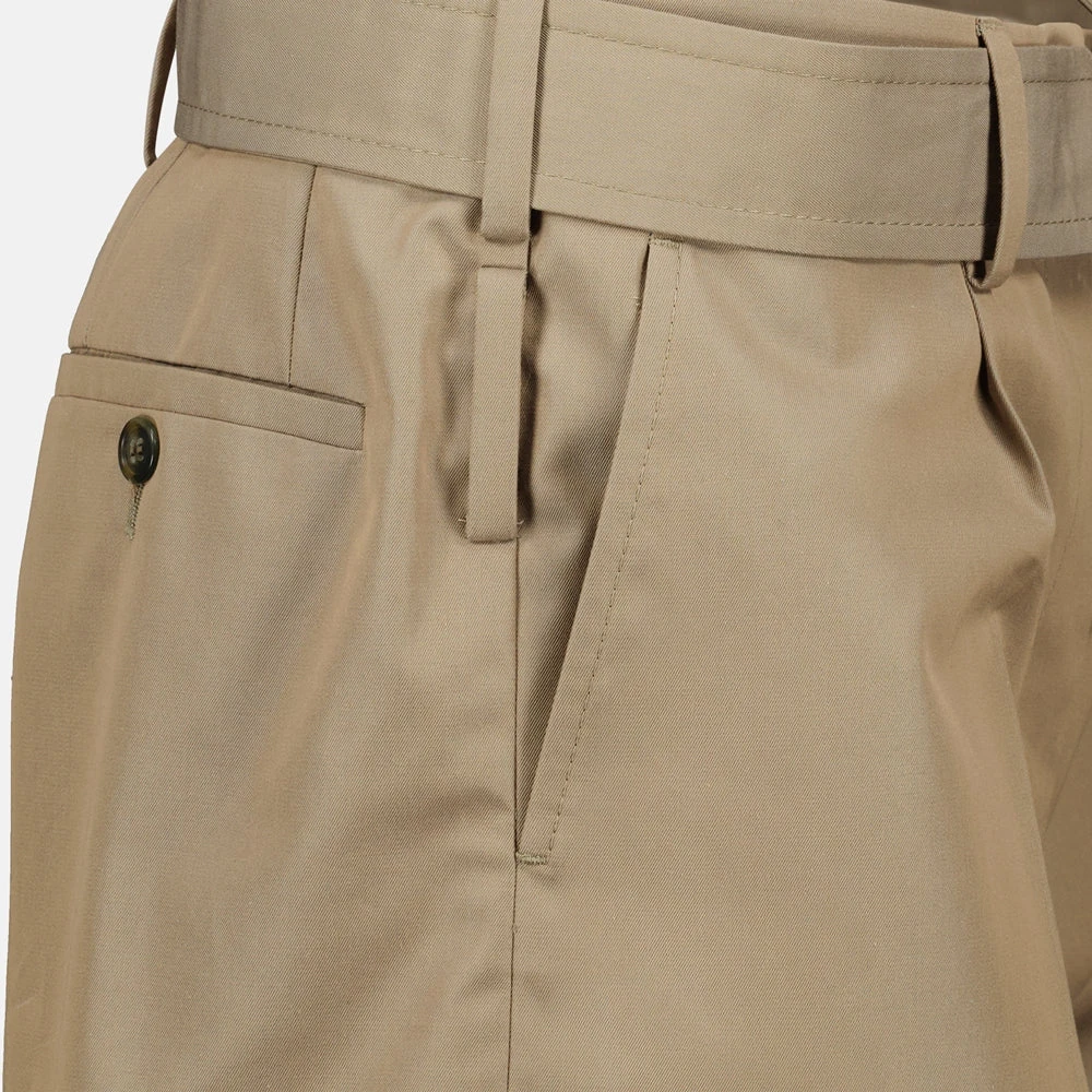 Prada Beige Katoenen Chino Shorts Beige Dames