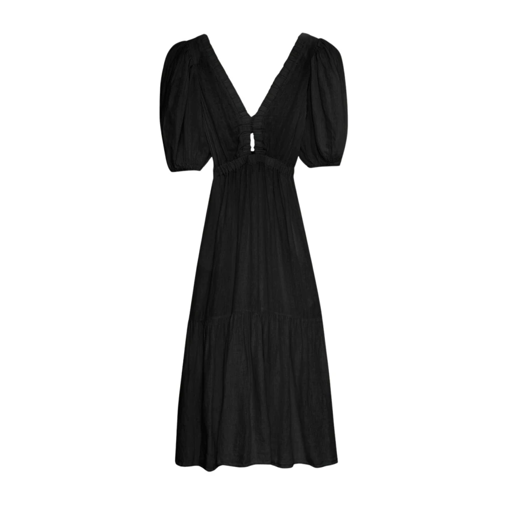 The New Society Hera Vrouw Jurk 3 Kaviaar Black Dames