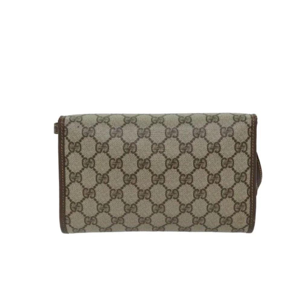 Gucci Vintage Pre-owned Plastic gucci-bags Beige Dames