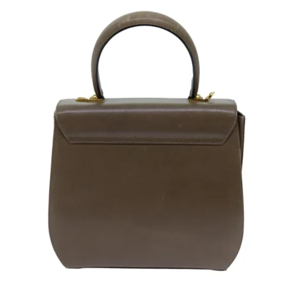 Salvatore Ferragamo Pre-owned Leather handbags Brown Dames