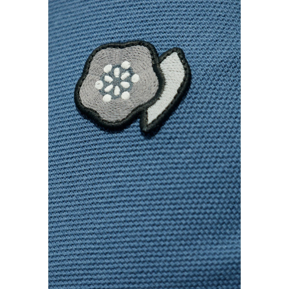 Kenzo Polo met logopatch Blue Heren