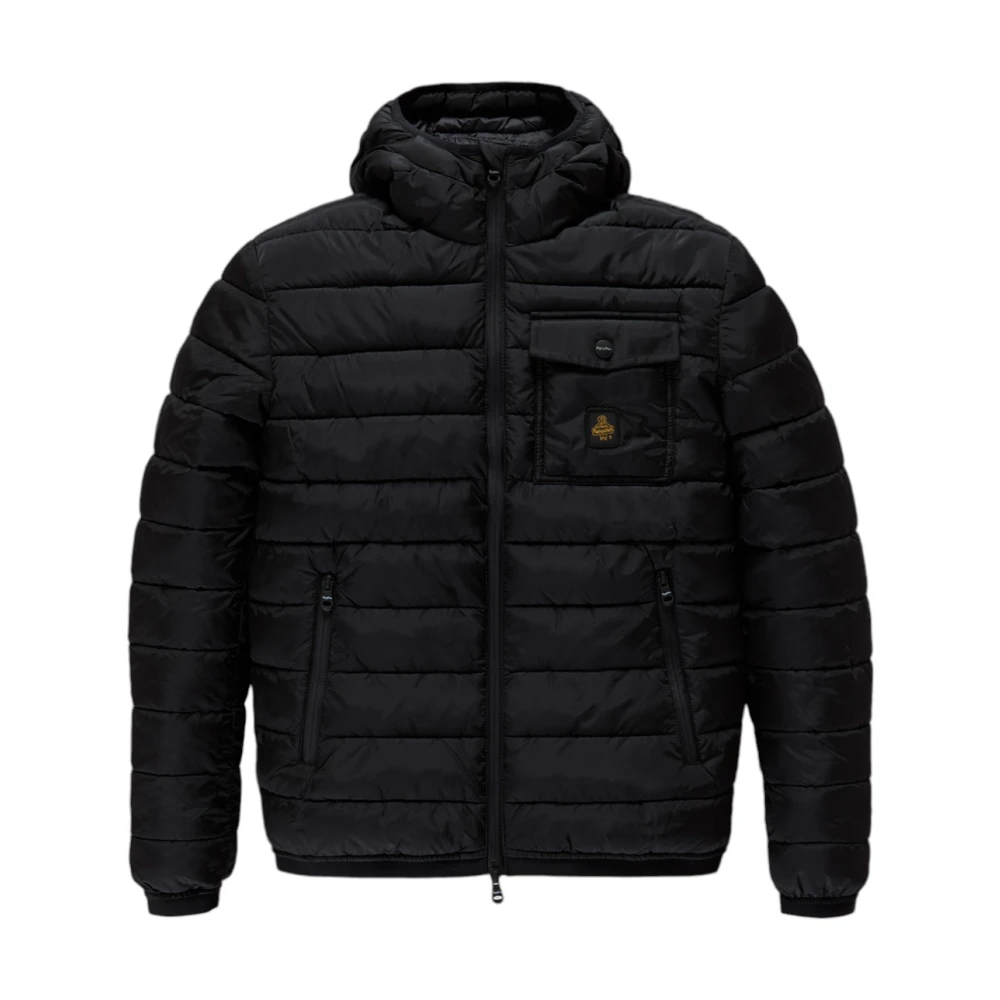 RefrigiWear Zwarte Winterjassen Black Heren