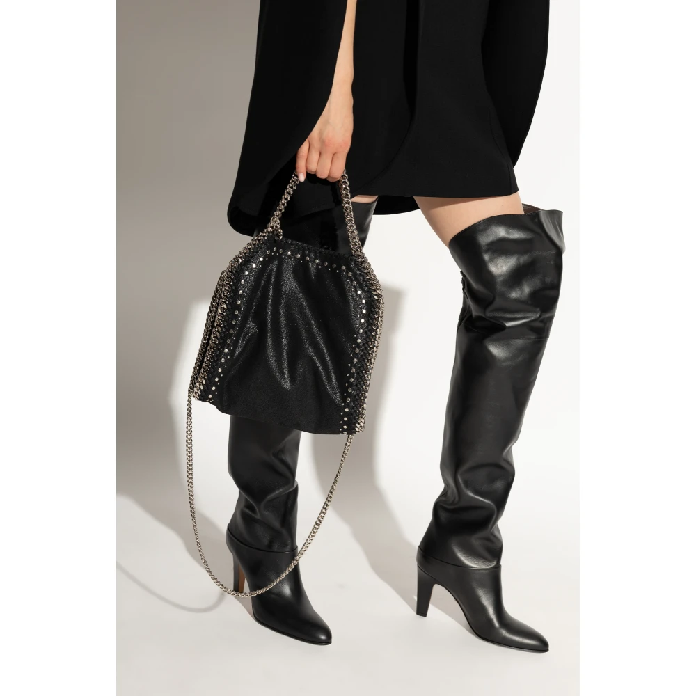 Stella Mccartney Mini Eco Shaggy Schoudertas Black Dames
