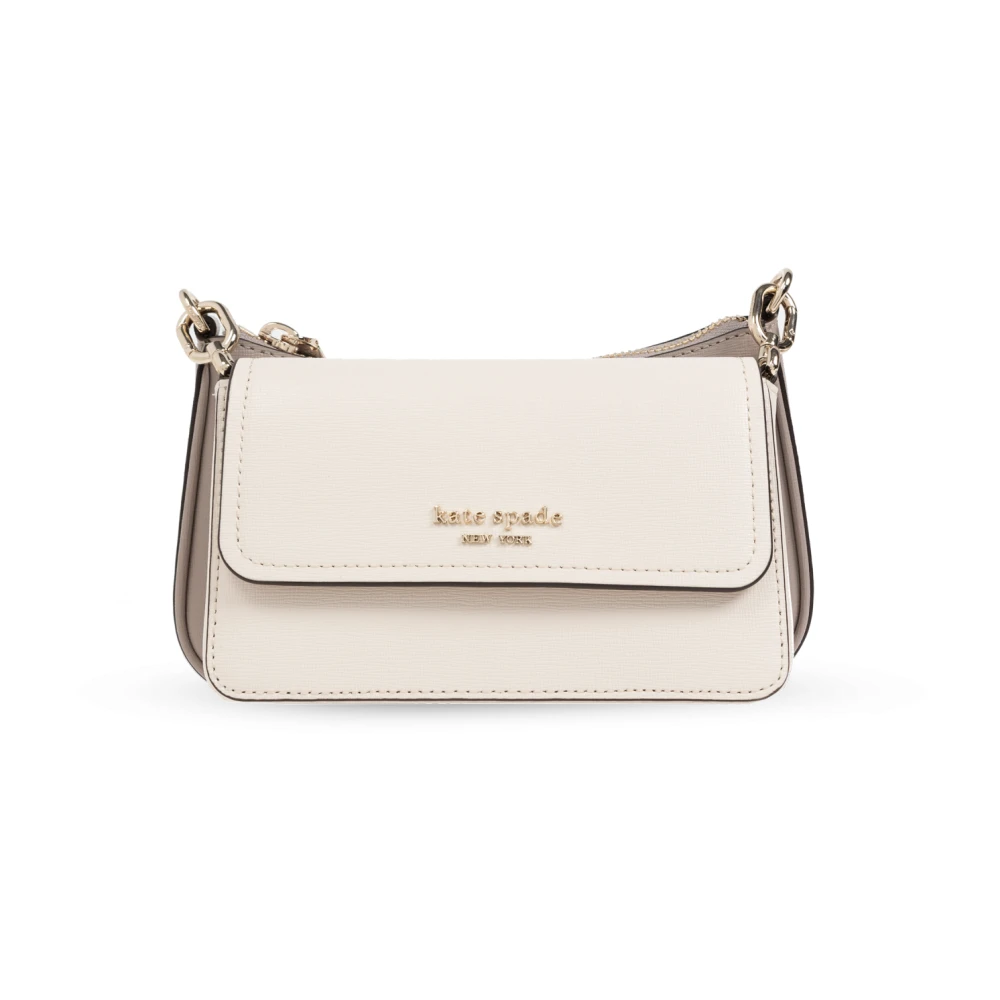 Kate spade new york Crossbody bags Double Up Colorblocked Saffiano Leather Double Up in crème