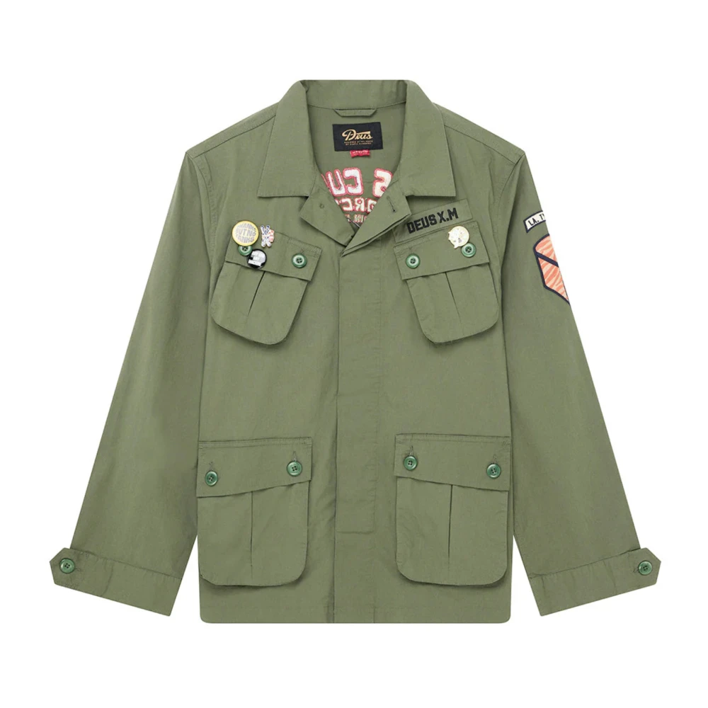 Deus Ex Machina Men's Green Power Overshirt