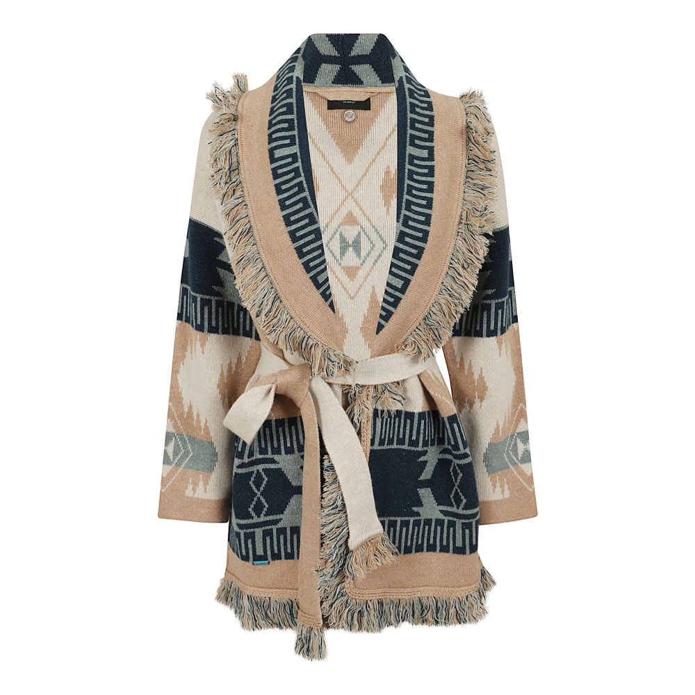 Alanui Multicolor Cardigans, Female, M, Icon Jacquard Cardigan