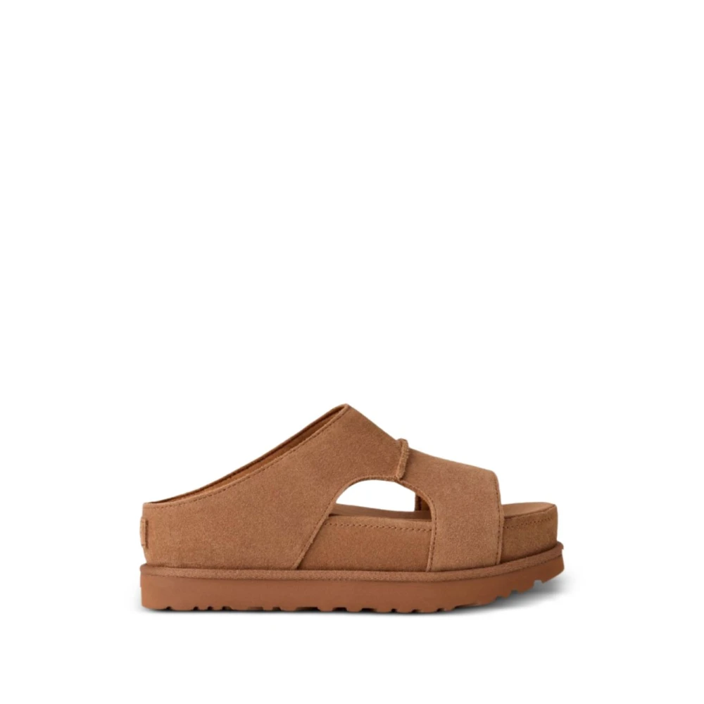 Ugg Women's Brown Sliders, 7 Uk, Goldenstar Hi Cutout Slide