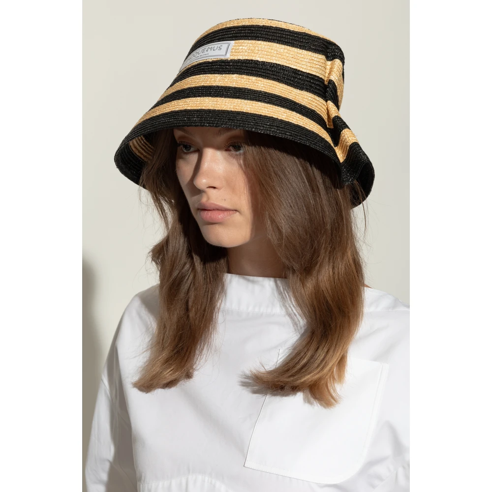 Jacquemus Hoed met logo Beige Unisex