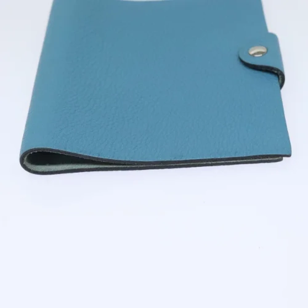 Hermès Vintage Pre-owned Leather home-office Blue Dames