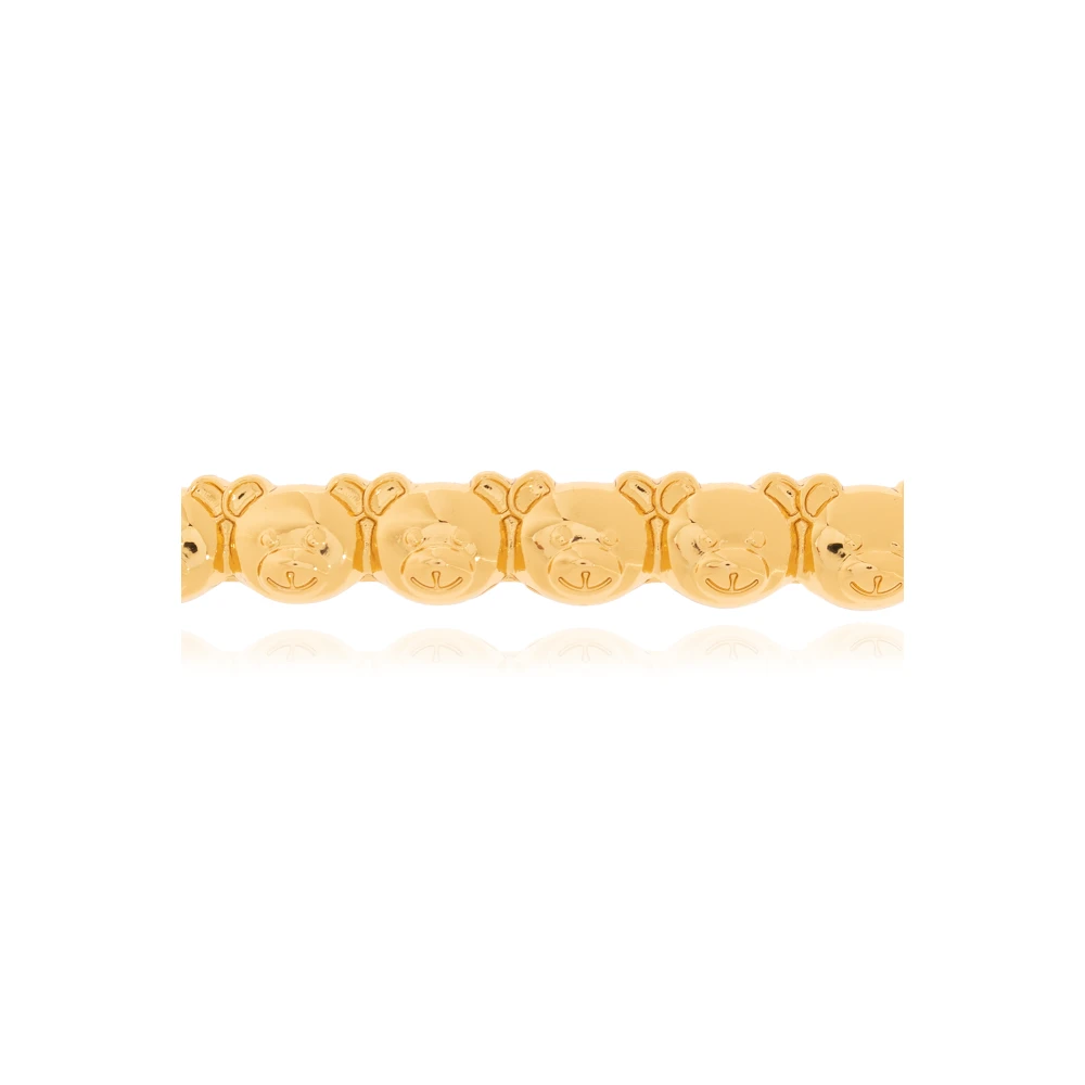 Moschino Metalen haarklem Yellow Dames