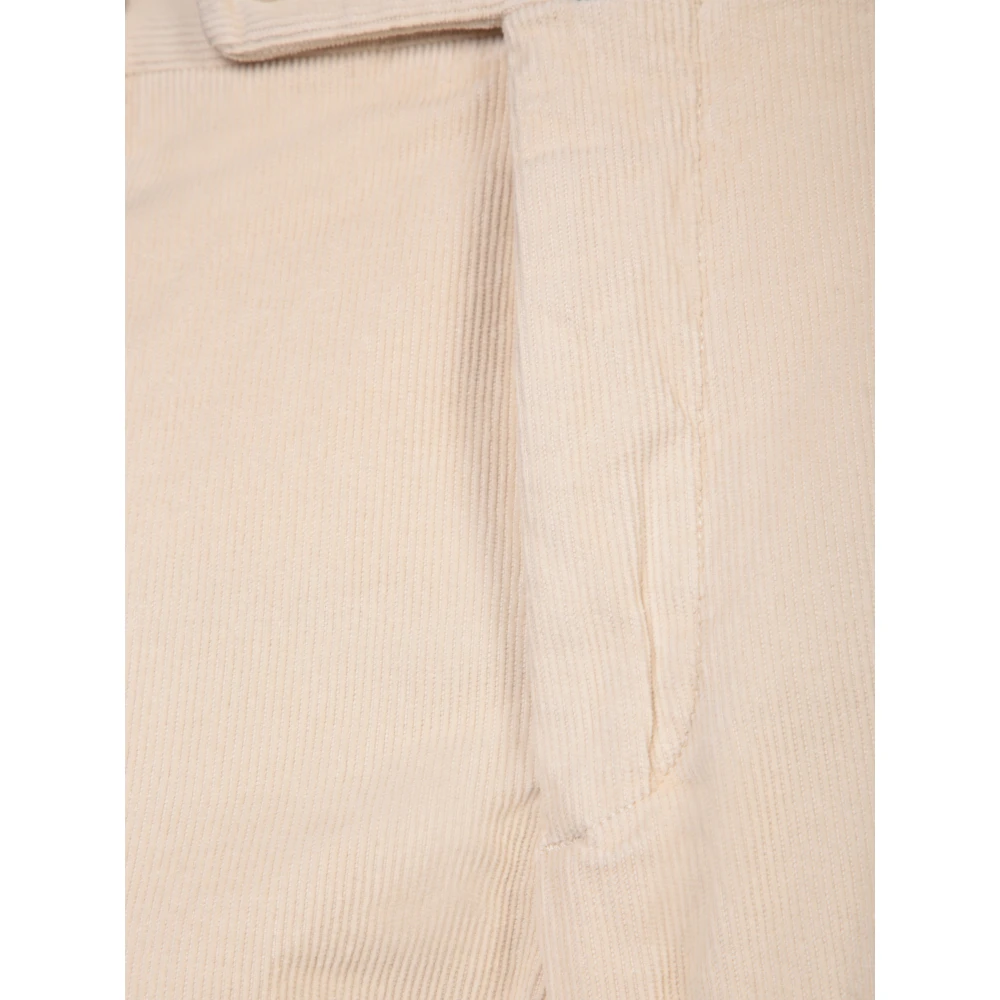 Incotex Witte Slim Fit Broek Beige Heren