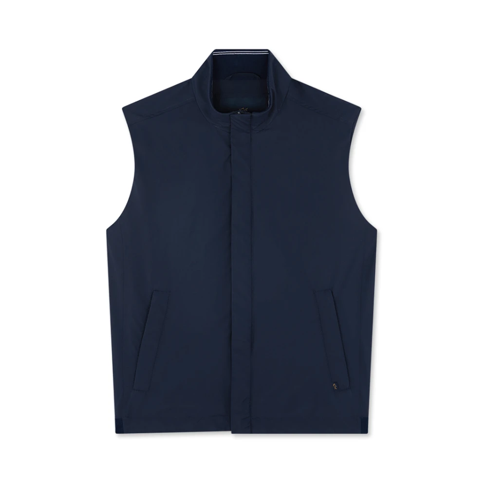 Paul & Shark Blue Typhoon Pertex Vest - Male - Waistcoats - L - Jackets