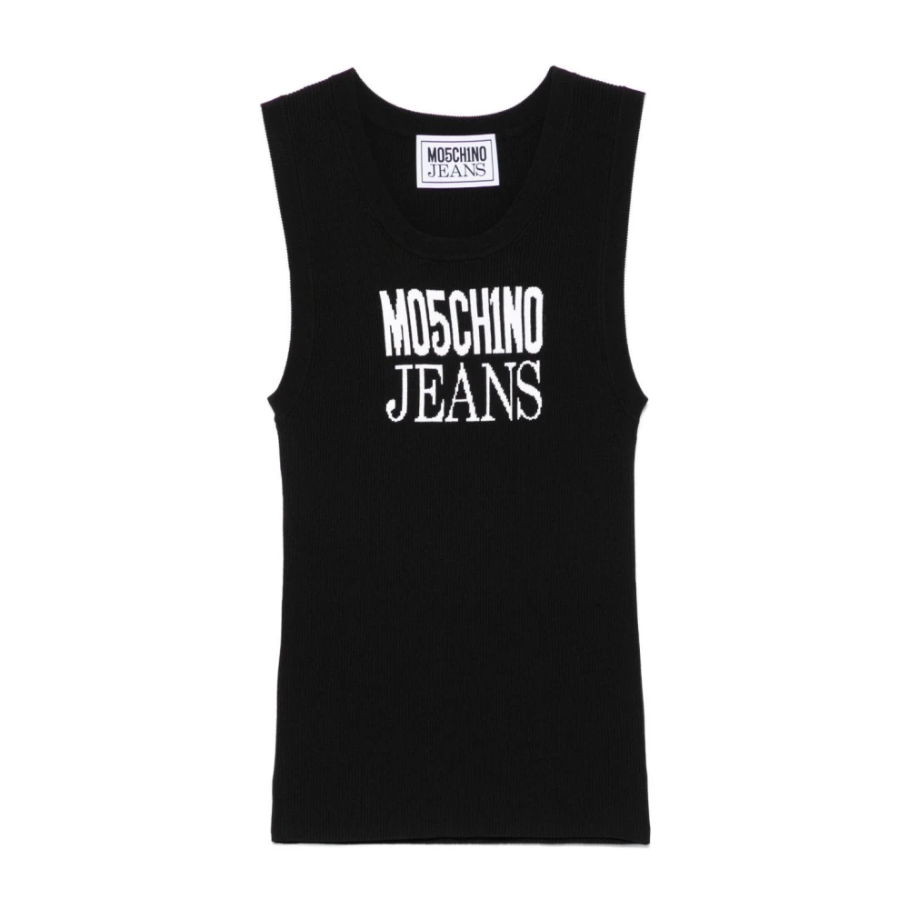 Moschino Zwarte Top voor Vrouwen Black Dames