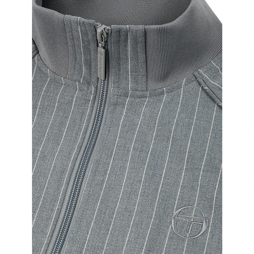 Sergio Tacchini Gessato Suiting Track Jacket Gray Heren