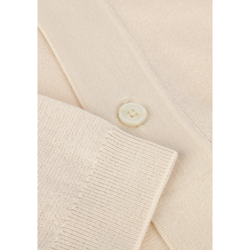 Selected Homme Merino Button Cardigan voor Mannen Beige Heren