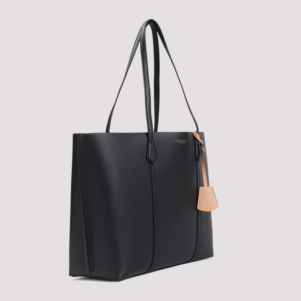 TORY BURCH Zwarte Geledeerde Shopper Tas Black Dames